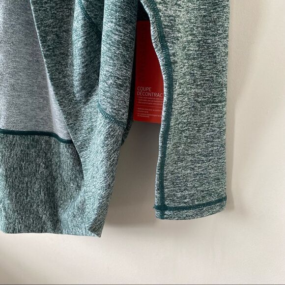 NWT-ZELLA-RELAXED Fit Cool Down Two Tone Cocoon Draped Active Cardigan - Picture 10 of 16